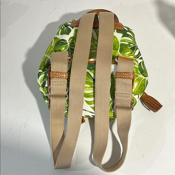 Dooney & Bourke Green Leaf Print Backpack - Picture 2 of 5